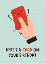 Football Joke Birthday Card For Football Fan. created by Michael Cutler