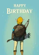 Happy Birthday Card - The Legend of Zelda: Tears of the Kingdom - Nintendo created by Davina Designs