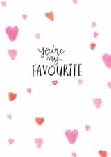 Cute card for significant other - You're My Favourite created by LittleBeckyStudios