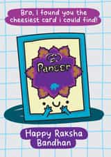 Cute And Funny Rakhi Card - Cheesiest Rakhi Card created by The Playful Indian