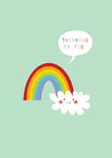 get well soon card - rainbow - thinking of you - cute and funny created by Kali Stileman