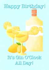 Lemon Gin Birthday Card created by AcePop Designs