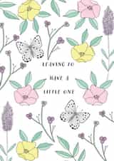 Pretty Maternity Card - Leaving to Have a Little One created by Marie Goodchild