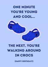 Funny Crocs Birthday Card - For Him or For Her created by Cheeky Card Co