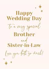 Heartfelt Wedding Card - Brother and Sister In Law created by Fifi Designs