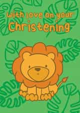 Rawr on your Christening - Cute Lion created by @DaniDraws._