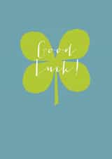 Cute Good Luck Card - Four Leaf Clover created by Kali Stileman