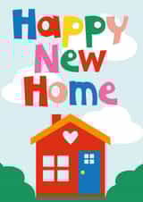 Cute New Home Card - Colourful card for a new home - Happy New Home created by Poppekins