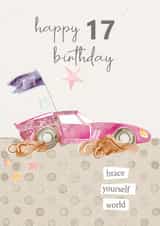 17th Birthday Card for the special young adult that's about to drive. created by One and Only