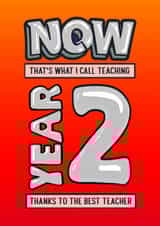 Cute teacher card for year 2 pupils created by @MisterDave