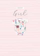 New Baby - Baby Girl - contemporary/modern - Baby Vest created by Laura Darrington Design Ltd.