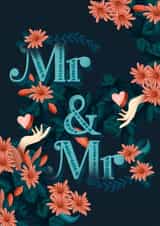 Mr & Mrs Wedding or Aniversary Card created by Natalia Maca