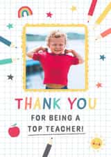 Personalised Thank You Photo Card created by Design By Day - Photo2023 teacher Thank You Personalised Photo Card 13431