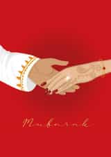 Indian Wedding/Engagement Card - Mubarak created by ROSHAH DESIGNS