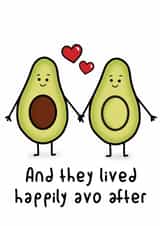 Cute anniversary card for significant other - And they lived happily ever after created by Lauren Osborne