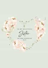 Pretty Card For Sister - Wedding Day created by Ink Icons