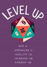 Dungeons & Dragons Level Up Birthday Card created by DandyDesignsandCrafts
