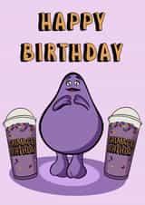 Funny Birthday Card - Grimace - McDonald's - TikTok created by Doublea