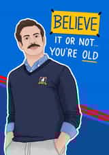 Cheeky Birthday Card - Ted Lasso created by Blue Kiwi Design