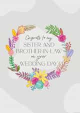 Pretty Wedding Card - Sister and Brother in Law created by Poppy Lane