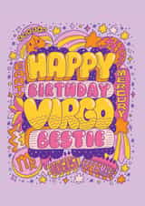 Cute Birthday Card - Virgo Zodiac Sign created by Harkiran Kalsi