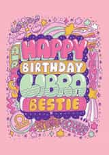 Cute Birthday Card - Libra Zodiac Sign created by Harkiran Kalsi