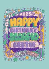 Cute Birthday Card - Scorpio Zodiac Sign created by Harkiran Kalsi