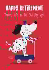 Funny Retirement Card - Old Dog created by Hannah Jayne Lewin
