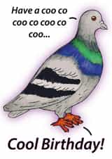 Pigeon Birthday Card created by Luke C