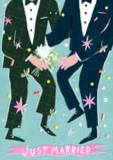 Pretty Wedding Card - Gay - Male - LGBTQ+ created by Yan Yu Lee