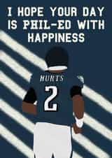 Philadelphia Eagles Pun Birthday Card created by MinimalistSport