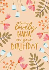 Pretty Birthday Card - Lovely Nana created by The Pattern Press