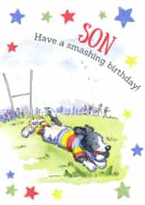 Traditional Birthday Card - Rugby - Son created by Kate Garrett