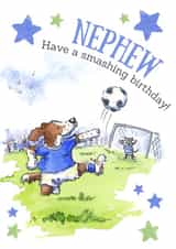 Traditional Birthday Card - Football - Nephew created by Kate Garrett