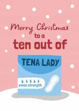 Cheeky Christmas Card - Tena Lady created by Running with Scissors