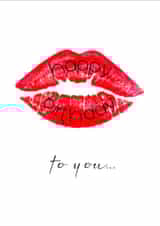 A Kiss on a Card - Unique Birthday Card for your Significant Other created by Needful Things