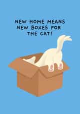 New Home Card - New Boxes For The Cat! created by Ink Icons 