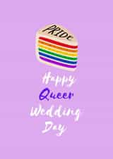 Pride wedding card - Queer wedding day - Congratulations Gay Couple created by Remix by Rena