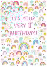 Pretty Girls Birthday Card - 1st created by Pear Tree Press