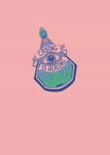 It's Ok to Cry. Send your love during difficult times with this heartfelt card. created by Alice's Illustrations