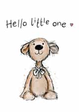 New Baby - Hello Little one created by Brush and Brew Illustrations