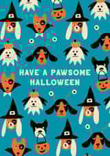 Cute Halloween Dogs for friends and family created by Cherbear Creative Studio