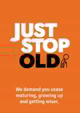 Funny Birthday Card | Just Stop Oil created by Pottsy Prints