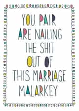 A funny Anniversary card for a special couple. created by Anna Treliving Design