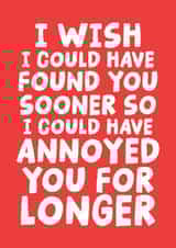 Cheeky Anniversary Card - Annoyed You For Longer created by Studio Doodles