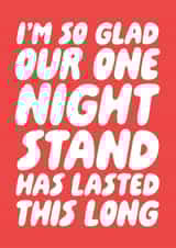 Cheeky Anniversary Card - One Night Stand created by Studio Doodles