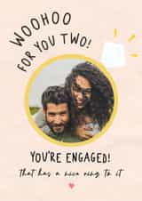 Personalised Engagement Photo Card created by @hollielonglanddesigns - engaged ring Engagement Personalised Photo Card 20398