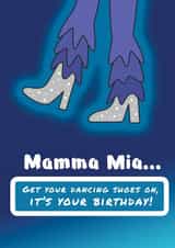 Mamma Mia Musical - Birthday Card created by Page to Page Creations