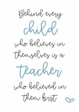 Cute Card for Teacher End of Term Gift created by The Hidden Shed