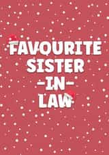 Cheeky Christmas Card - Favourite Sister-in-Law created by Prints With Personality